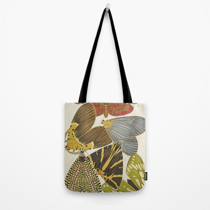 Moth Print by E.A. Seguy, 1925 #5 Tote Bag Gallery Image 2