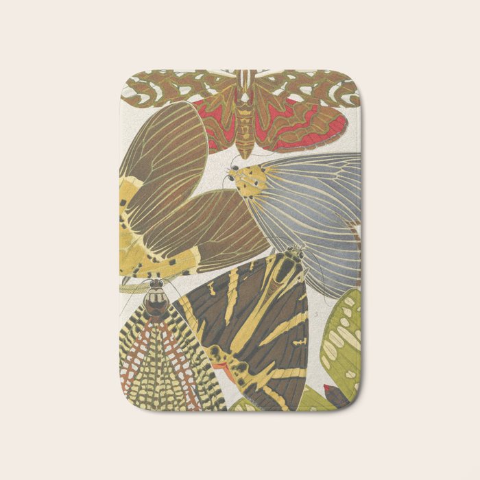Moth Print by E.A. Seguy, 1925 #5 Bath Mat Gallery Image 1