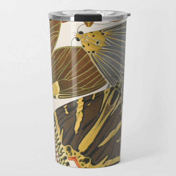 Moth Print by E.A. Seguy, 1925 #5 Travel Mug Gallery Image 1