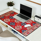 Red Forest Path Desk Mat Gallery Image 2