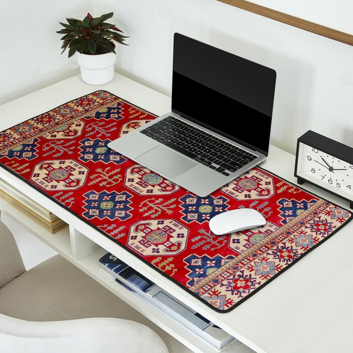 Red Forest Path Desk Mat Gallery Image 2