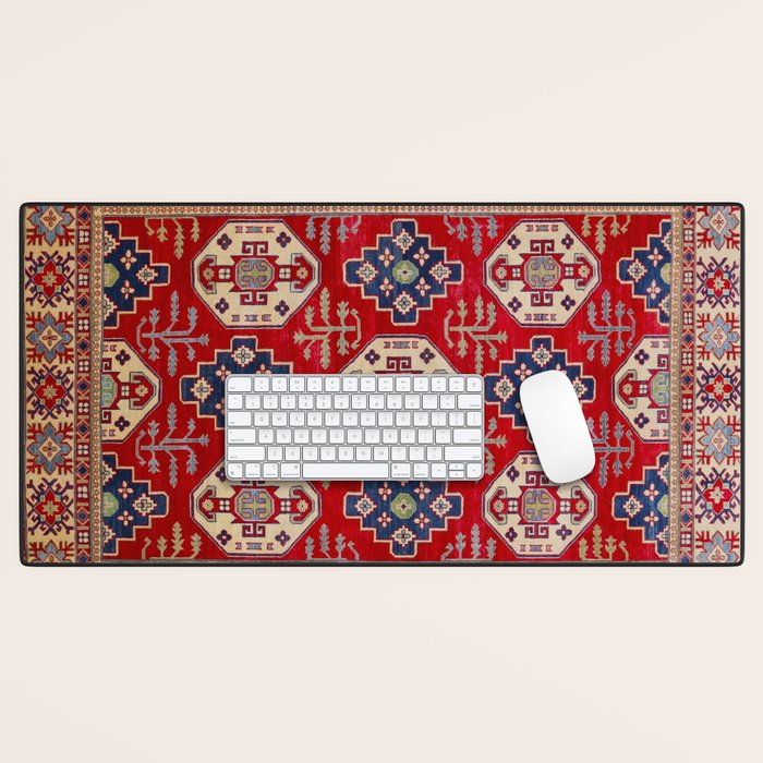 Red Forest Path Desk Mat Gallery Image 1