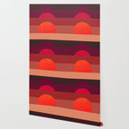 Abstraction_SUNSET_RED_BOHEMIAN_POP_ART_Minimalism_0124A Wallpaper Gallery Image 2