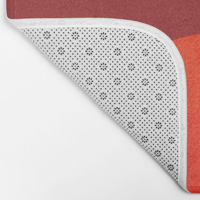 Abstraction_SUNSET_RED_BOHEMIAN_POP_ART_Minimalism_0124A Bath Mat Gallery Image 2