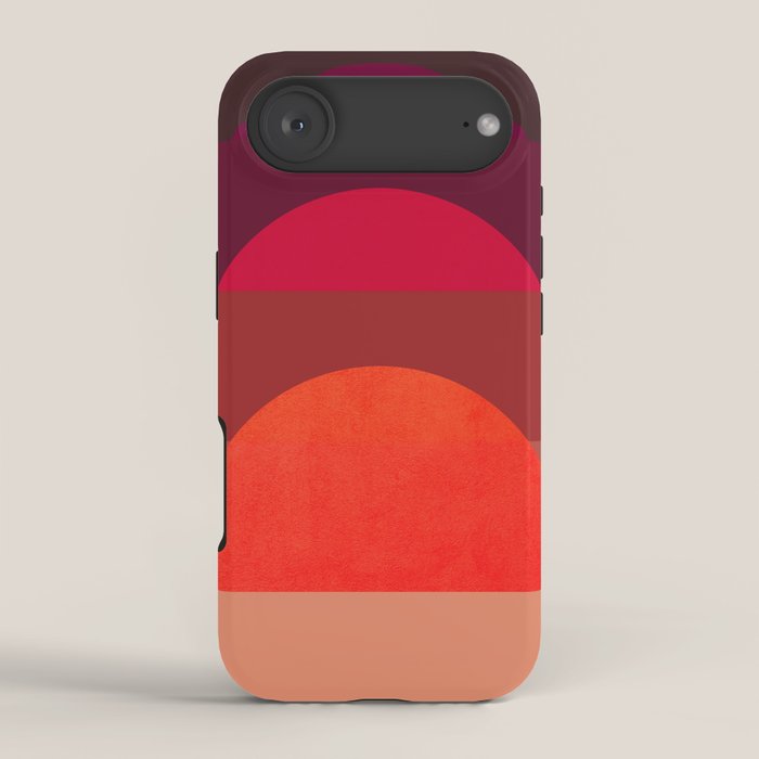 Abstraction_SUNSET_RED_BOHEMIAN_POP_ART_Minimalism_0124A iPhone Case Gallery Image 2