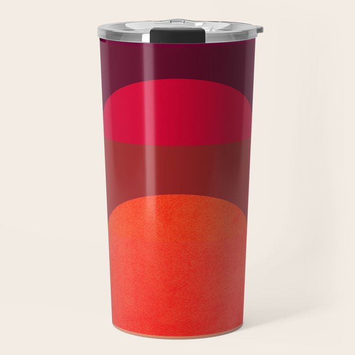 Abstraction_SUNSET_RED_BOHEMIAN_POP_ART_Minimalism_0124A Travel Mug Gallery Image 1