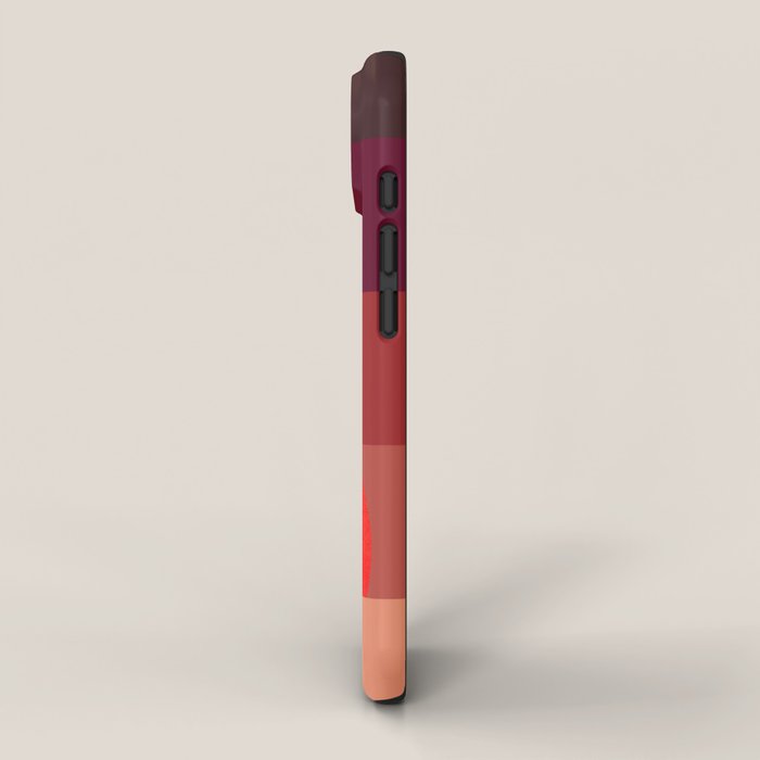 Abstraction_SUNSET_RED_BOHEMIAN_POP_ART_Minimalism_0124A iPhone Case Gallery Image 2
