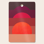 Abstraction_SUNSET_RED_BOHEMIAN_POP_ART_Minimalism_0124A Cutting Board Gallery Image 1