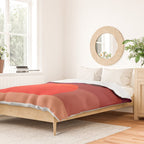 Abstraction_SUNSET_RED_BOHEMIAN_POP_ART_Minimalism_0124A Duvet Cover Gallery Image 2