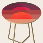 Abstraction_SUNSET_RED_BOHEMIAN_POP_ART_Minimalism_0124A Side Table Gallery Image 2