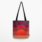 Abstraction_SUNSET_RED_BOHEMIAN_POP_ART_Minimalism_0124A Tote Bag Gallery Image 2
