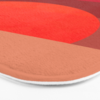 Abstraction_SUNSET_RED_BOHEMIAN_POP_ART_Minimalism_0124A Bath Mat Gallery Image 3