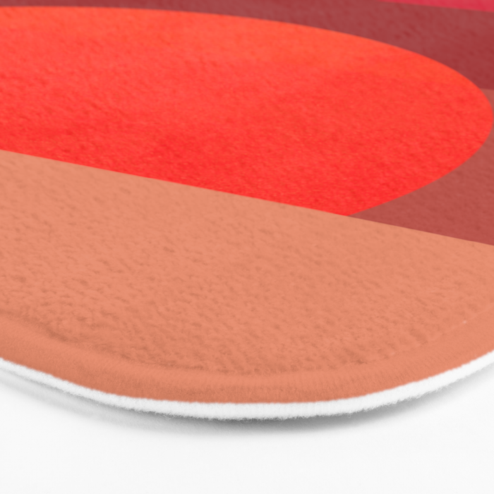 Abstraction_SUNSET_RED_BOHEMIAN_POP_ART_Minimalism_0124A Bath Mat Gallery Image 3