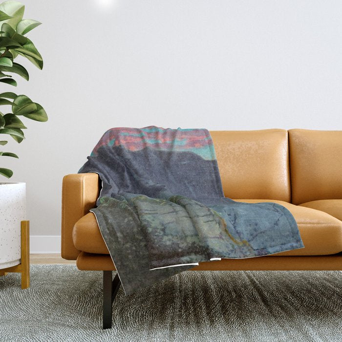 Morning at Keniku Throw Blanket Gallery Image 1