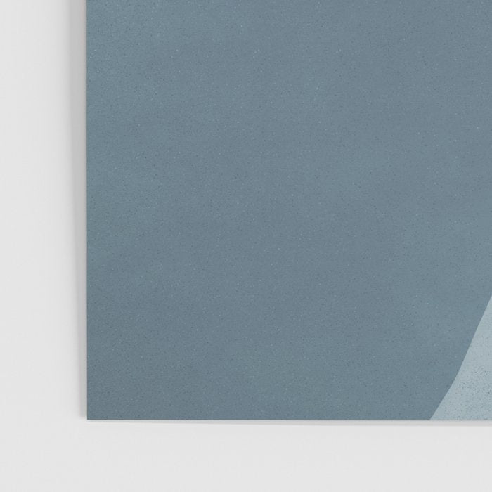 Minimalist Mountain Boho Landscape in Light Blue Tones Poster Gallery Image 3