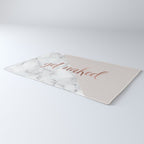 Get Naked, Bathroom Art, Rose Gold, Blush Pink, Marble Rug Gallery Image 3