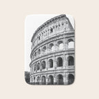 Colosseum Rome Black and White Bath Mat Gallery Image 1
