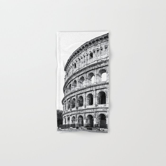 Colosseum Rome Black and White Bath Towel Gallery Image 1