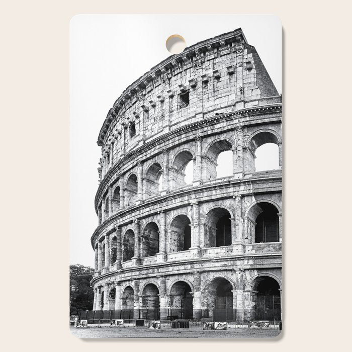Colosseum Rome Black and White Cutting Board Gallery Image 1
