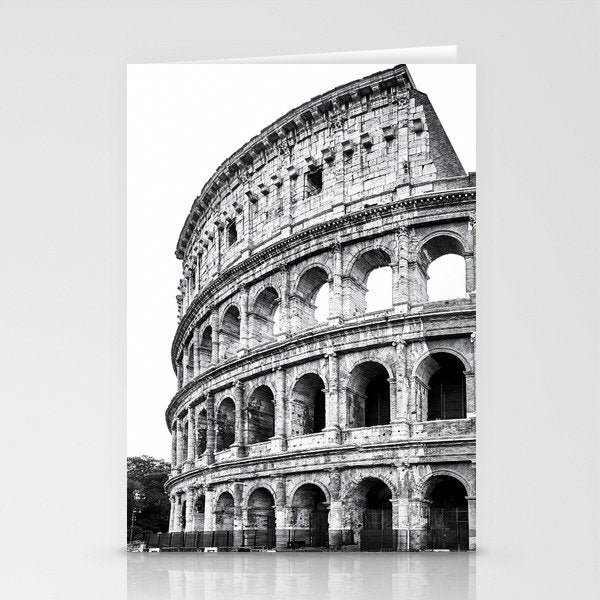 Colosseum Rome Black and White Stationery Card Gallery Image 2