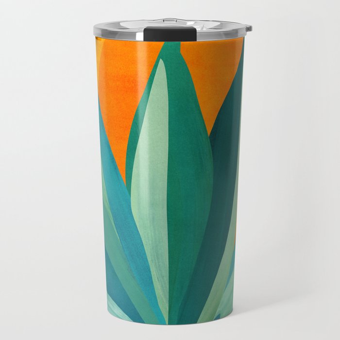 West Coast Sunset With Agave Travel Mug Gallery Image 1