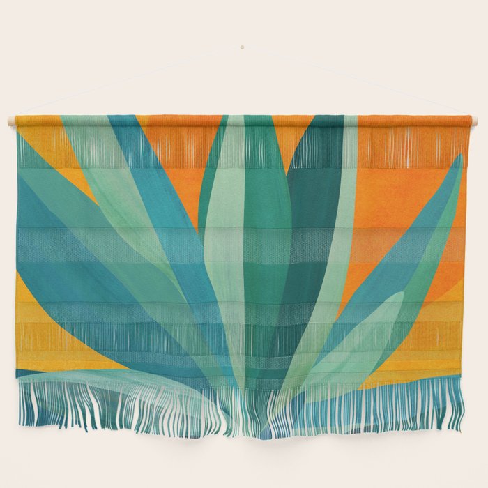 West Coast Sunset With Agave Wall Hanging Gallery Image 1