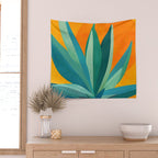 West Coast Sunset With Agave Wall Tapestry Gallery Image 2