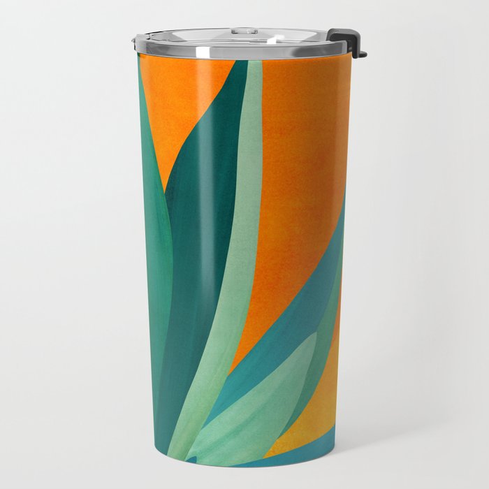 West Coast Sunset With Agave Travel Mug Gallery Image 2