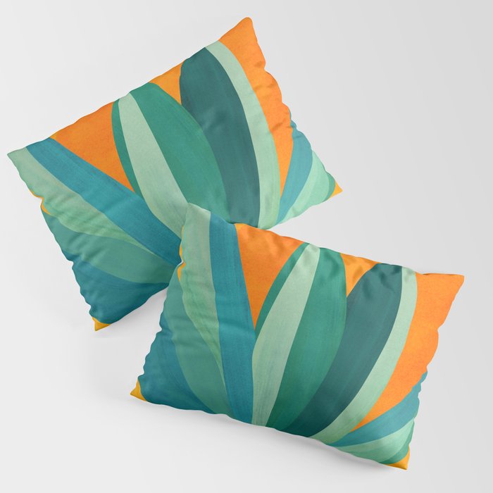 West Coast Sunset With Agave Pillow Sham Gallery Image 3