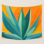 West Coast Sunset With Agave Wall Tapestry Gallery Image 4