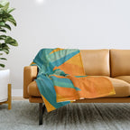 West Coast Sunset With Agave Throw Blanket Gallery Image 1