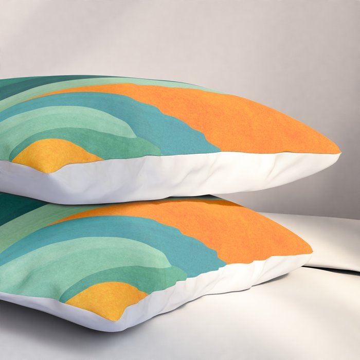 West Coast Sunset With Agave Pillow Sham Gallery Image 3