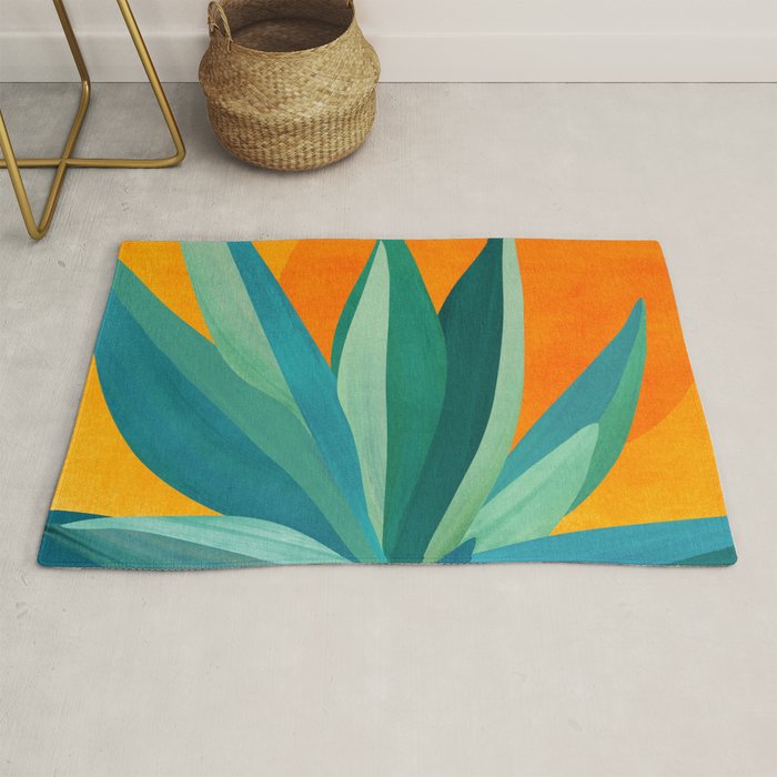 West Coast Sunset With Agave Rug Gallery Image 1