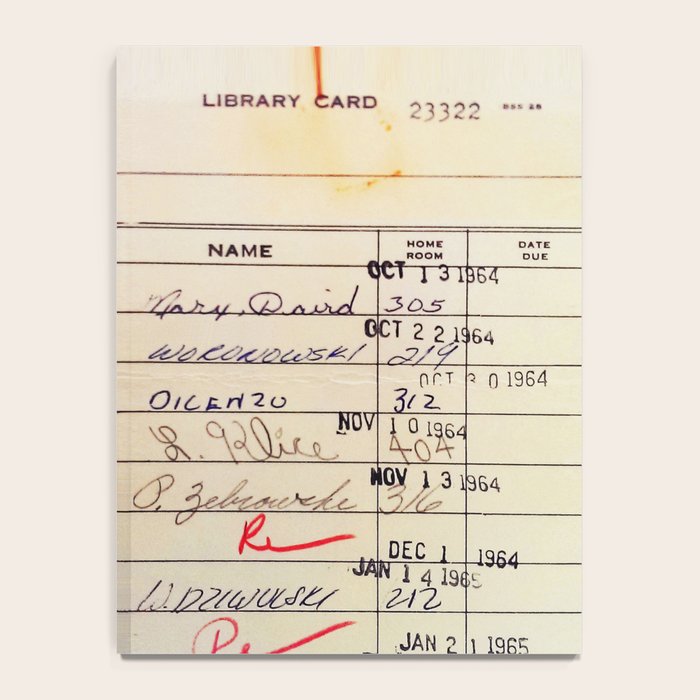 Library Card 23322 Notebook Gallery Image 4