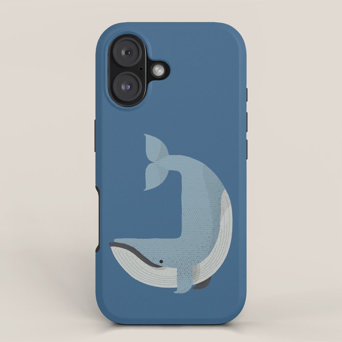 Whimsy Blue Whale iPhone Case Gallery Image 1