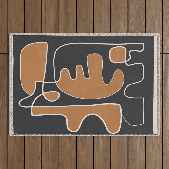 Contours of Thought 2 Outdoor Rug Gallery Image 1