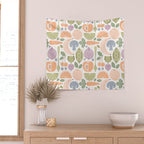 Fruits and Veggies 2025 Calendar Pastel Wall Tapestry Gallery Image 2