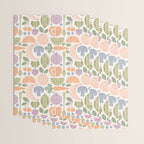 Fruits and Veggies 2025 Calendar Pastel Wrapping Paper Gallery Image 3