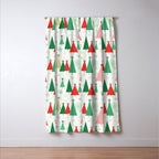 Mid Century Happy Holidays Window Curtain Gallery Image 3
