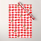 Leopard Lips of Love Wrapping Paper Gallery Image 1