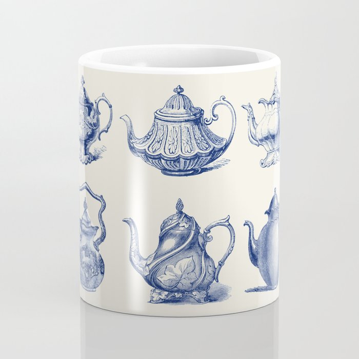 Blue Tea Pots Coffee Mug Gallery Image 4