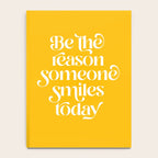Motivational words smile today yellow Notebook Gallery Image 4