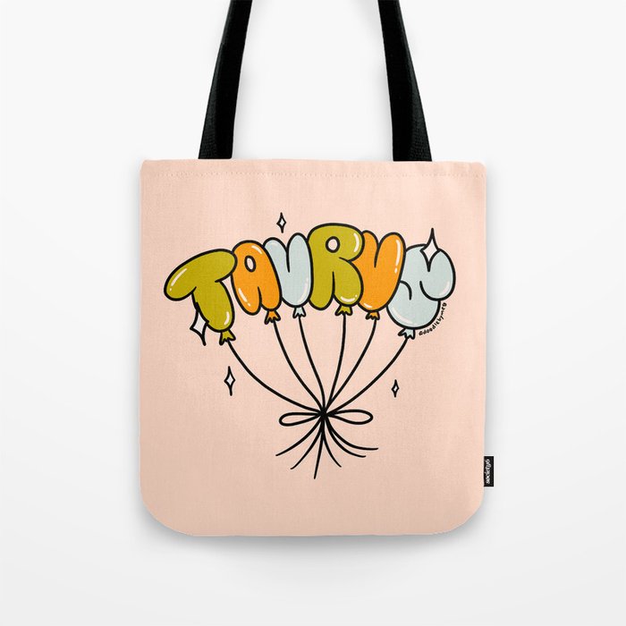 Taurus Balloons Tote Bag Gallery Image 1