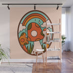 Stained Glass Mushrooms Wall Mural Gallery Image 1