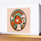 Stained Glass Mushrooms Wall Mural Gallery Image 2