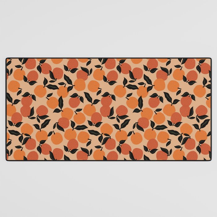 Seamless Citrus Pattern / Oranges Desk Mat Gallery Image 3