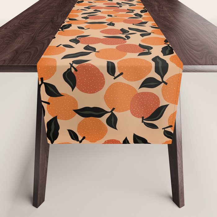 Seamless Citrus Pattern / Oranges Table Runner Gallery Image 1