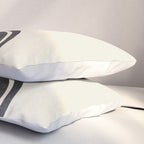 Mid century modern black and white sun and rainbow Pillow Sham Gallery Image 3
