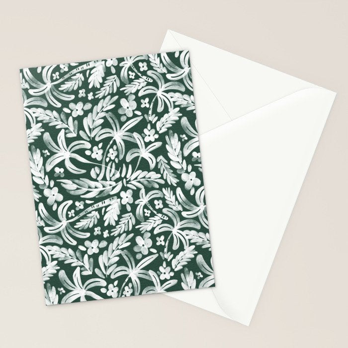 Greenish Tropical Palm Breeze Stationery Card Gallery Image 2