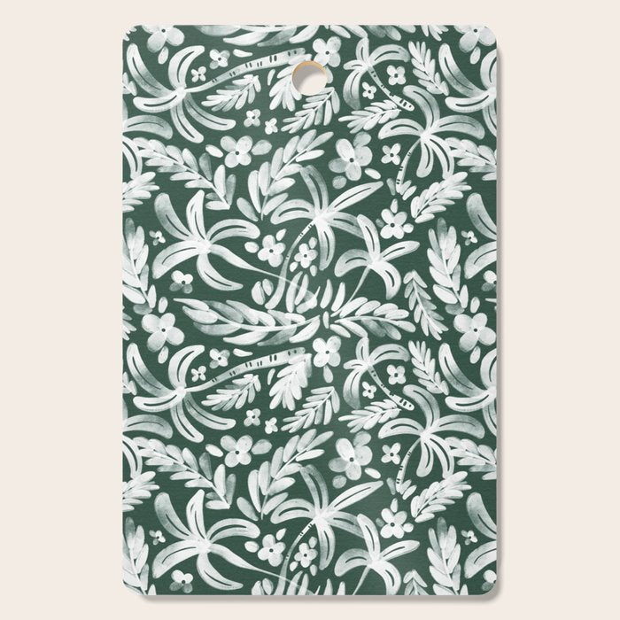 Greenish Tropical Palm Breeze Cutting Board Gallery Image 1